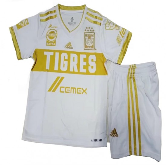 Camisola Tigres UANL Criança Equipamento Terceiro 2021-2022 Manga Curta